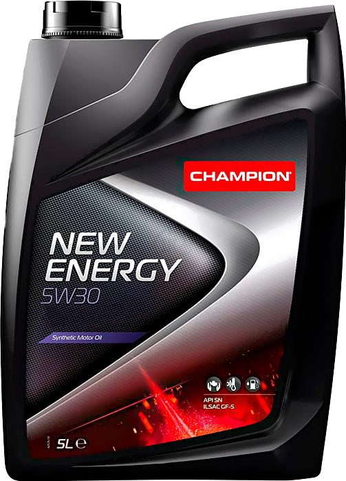 Моторное масло Champion New Energy 5W30, 5л
